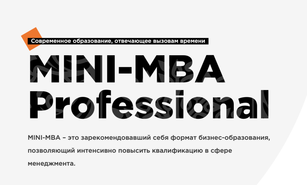 Mini MBA — City Business School